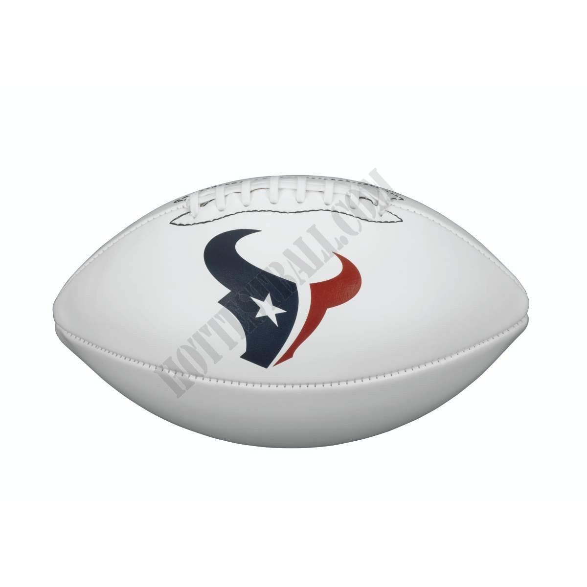 NFL Team Logo Autograph Football - Official, Houston Texans ● Wilson Promotions - -0