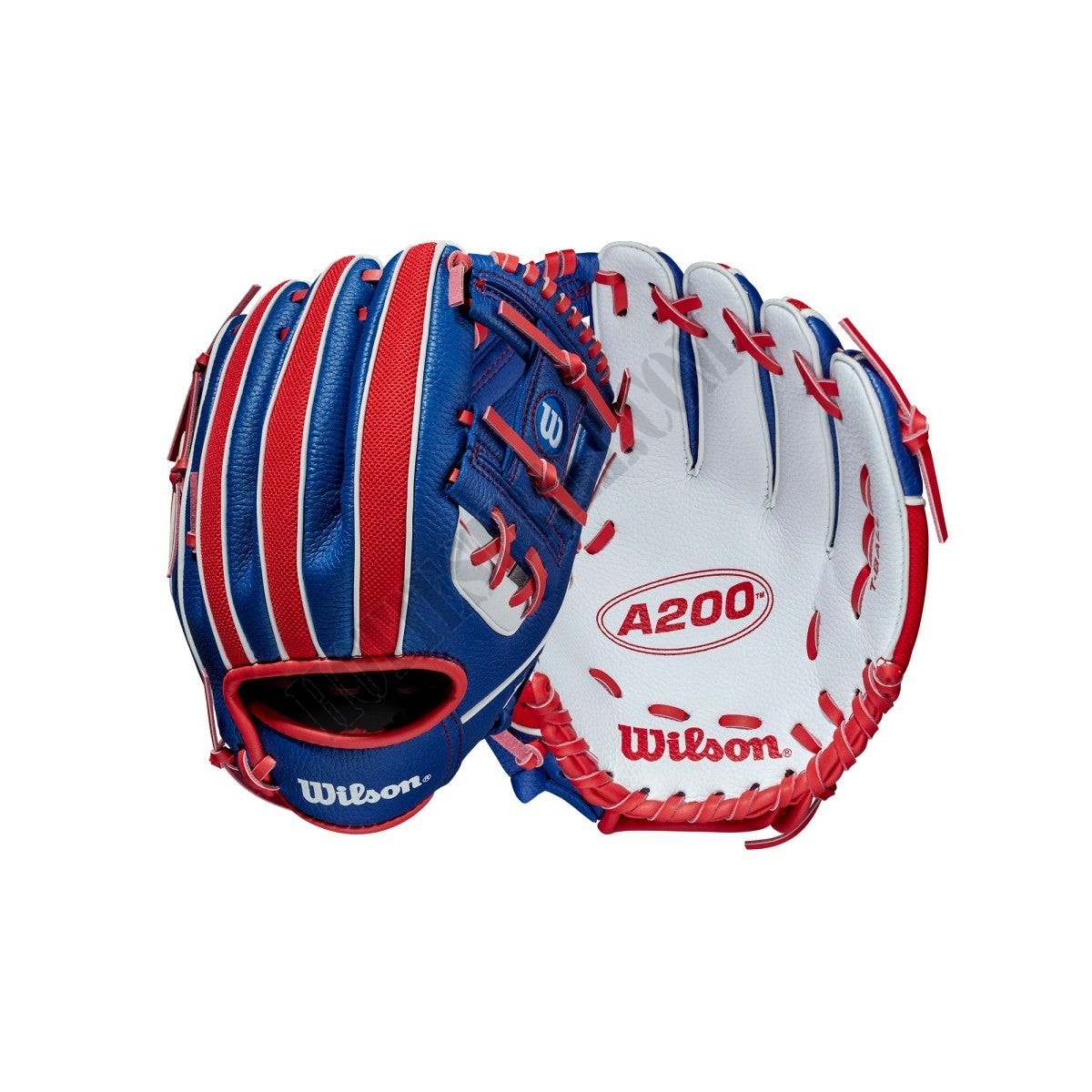 2021 A200 10" T-Ball Glove - Royal/Red/White ● Wilson Promotions - -0