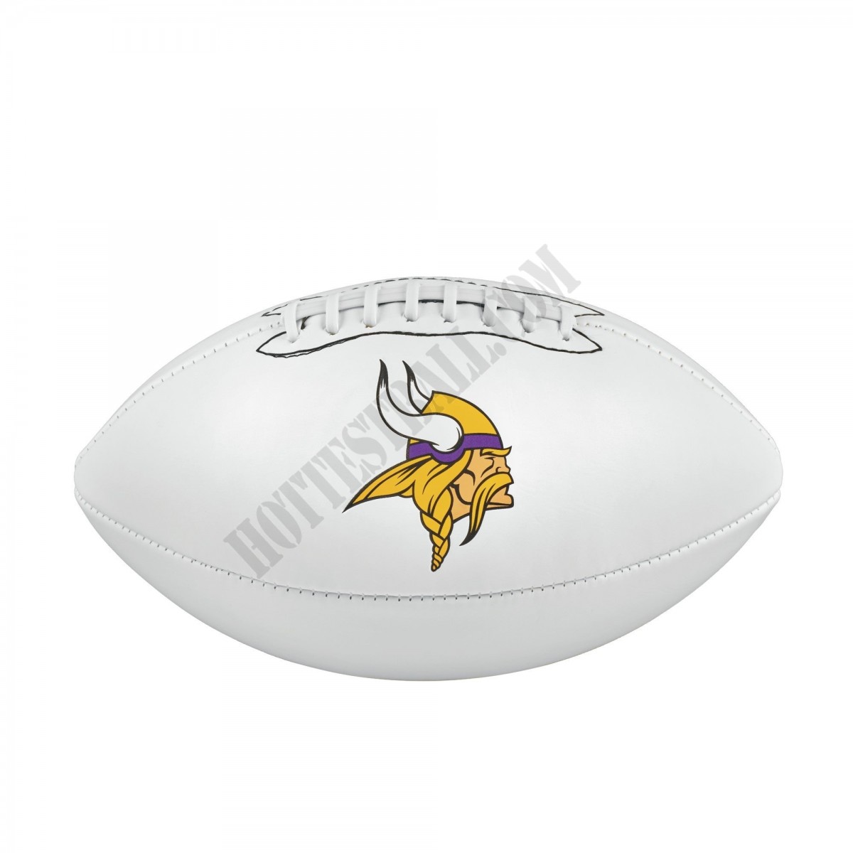 NFL Team Logo Autograph Football - Official, Minnesota Vikings ● Wilson Promotions - -0
