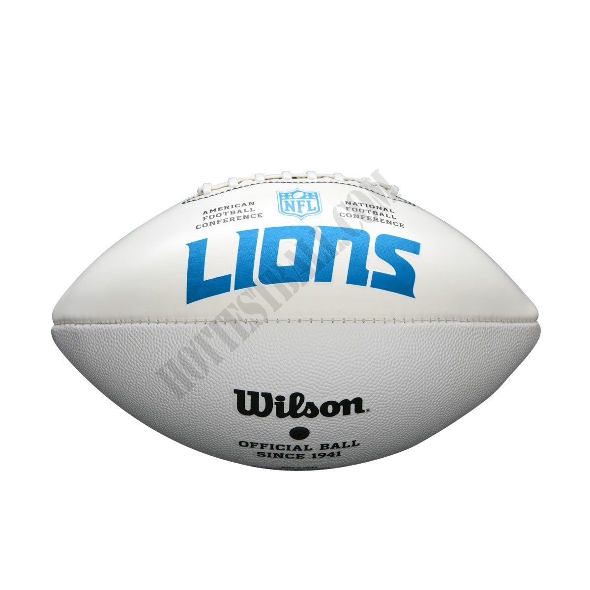 NFL Team Logo Autograph Football - Official, Detroit Lions ● Wilson Promotions - -1