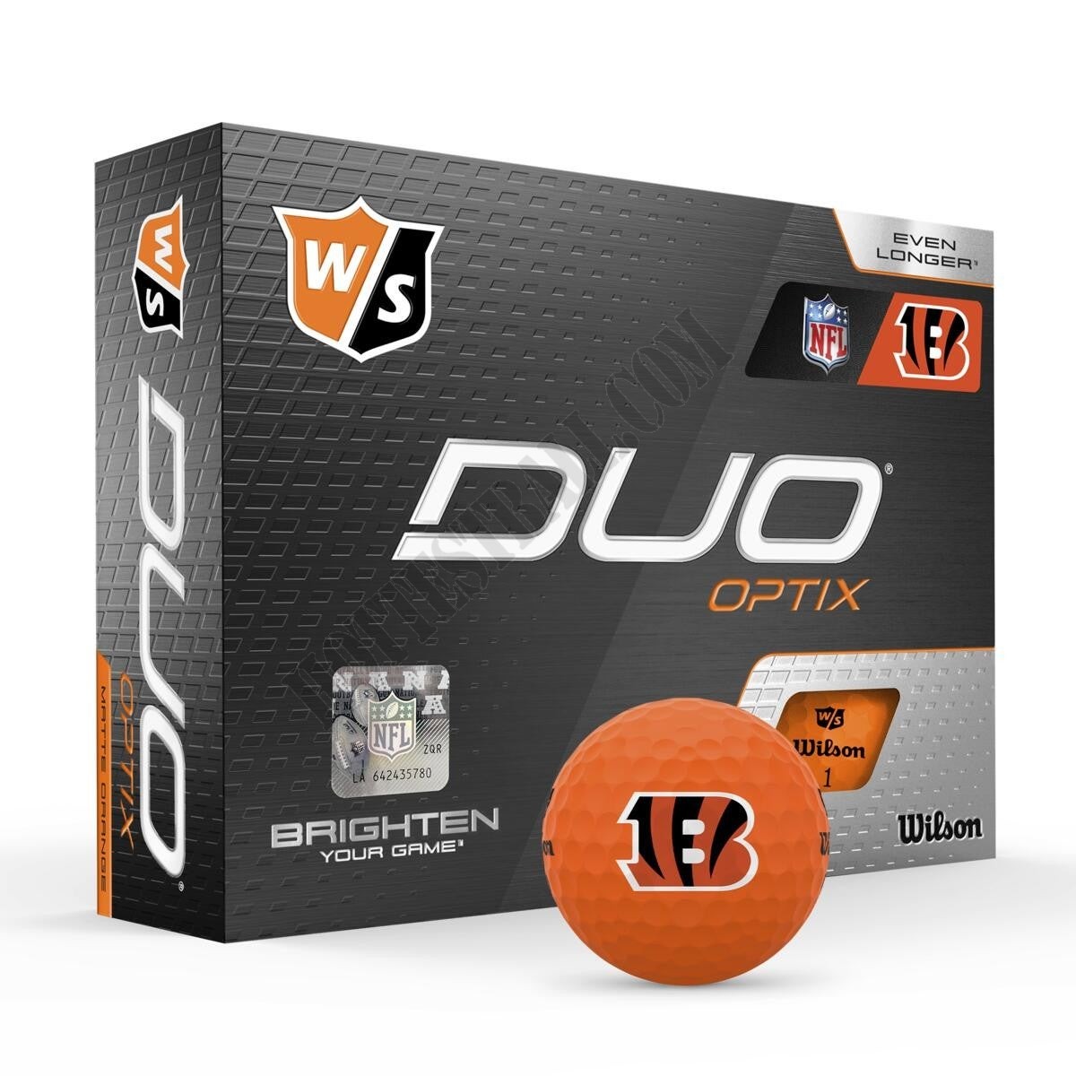 Duo Optix NFL Golf Balls - Cincinnati Bengals ● Wilson Promotions - -0