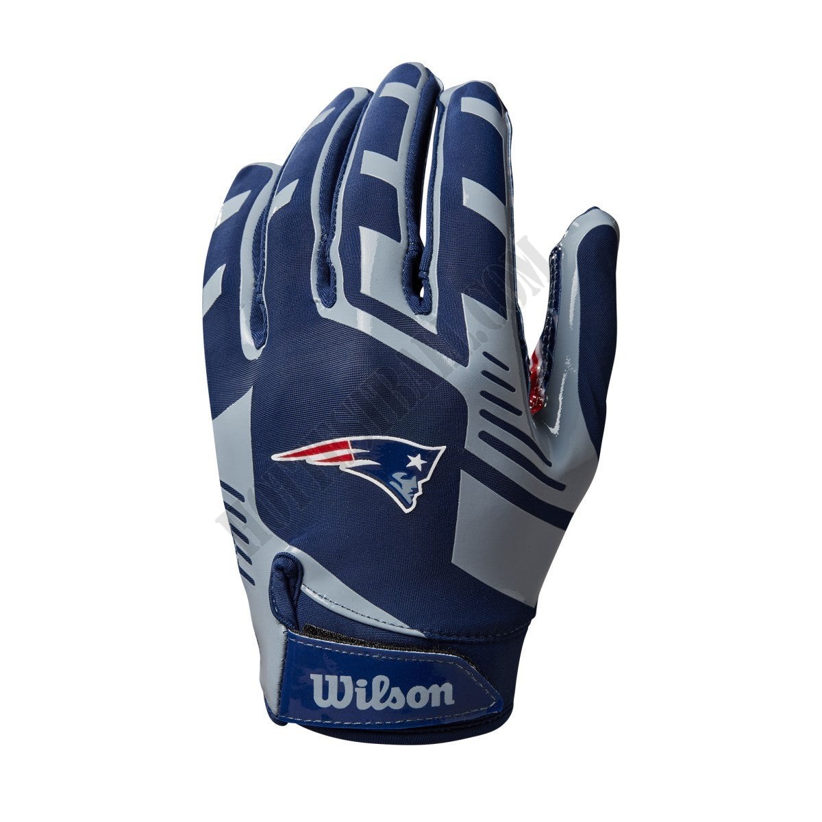 NFL Stretch Fit Receivers Gloves - New England Patriots ● Wilson Promotions - -1