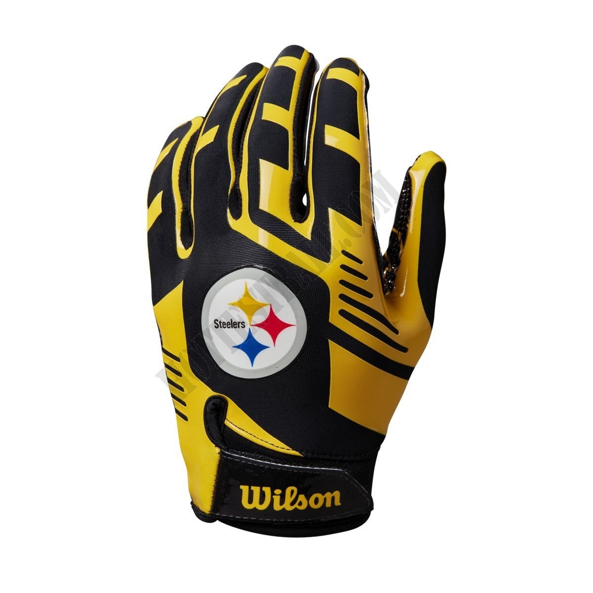 NFL Stretch Fit Receivers Gloves - Pittsburgh Steelers ● Wilson Promotions - -1