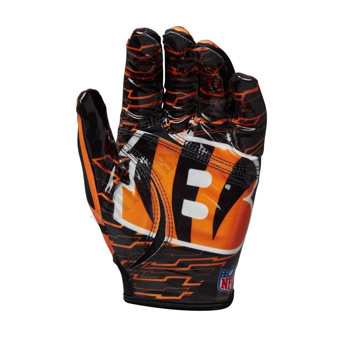 NFL Stretch Fit Receivers Gloves - Cincinnati Bengals ● Wilson Promotions - -2