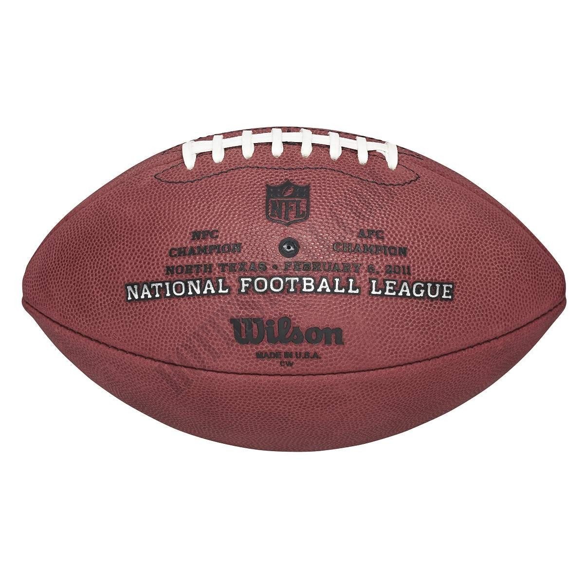 Super Bowl XLV Game Football - Green Bay Packers ● Wilson Promotions - -1