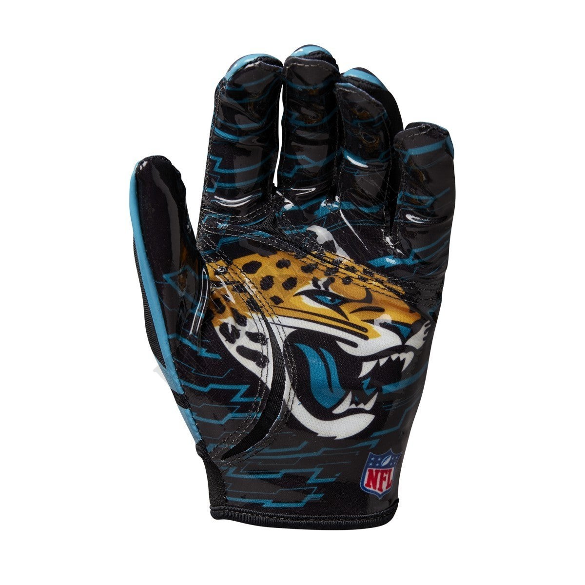 NFL Stretch Fit Receivers Gloves - Jacksonville Jaguars ● Wilson Promotions - -2