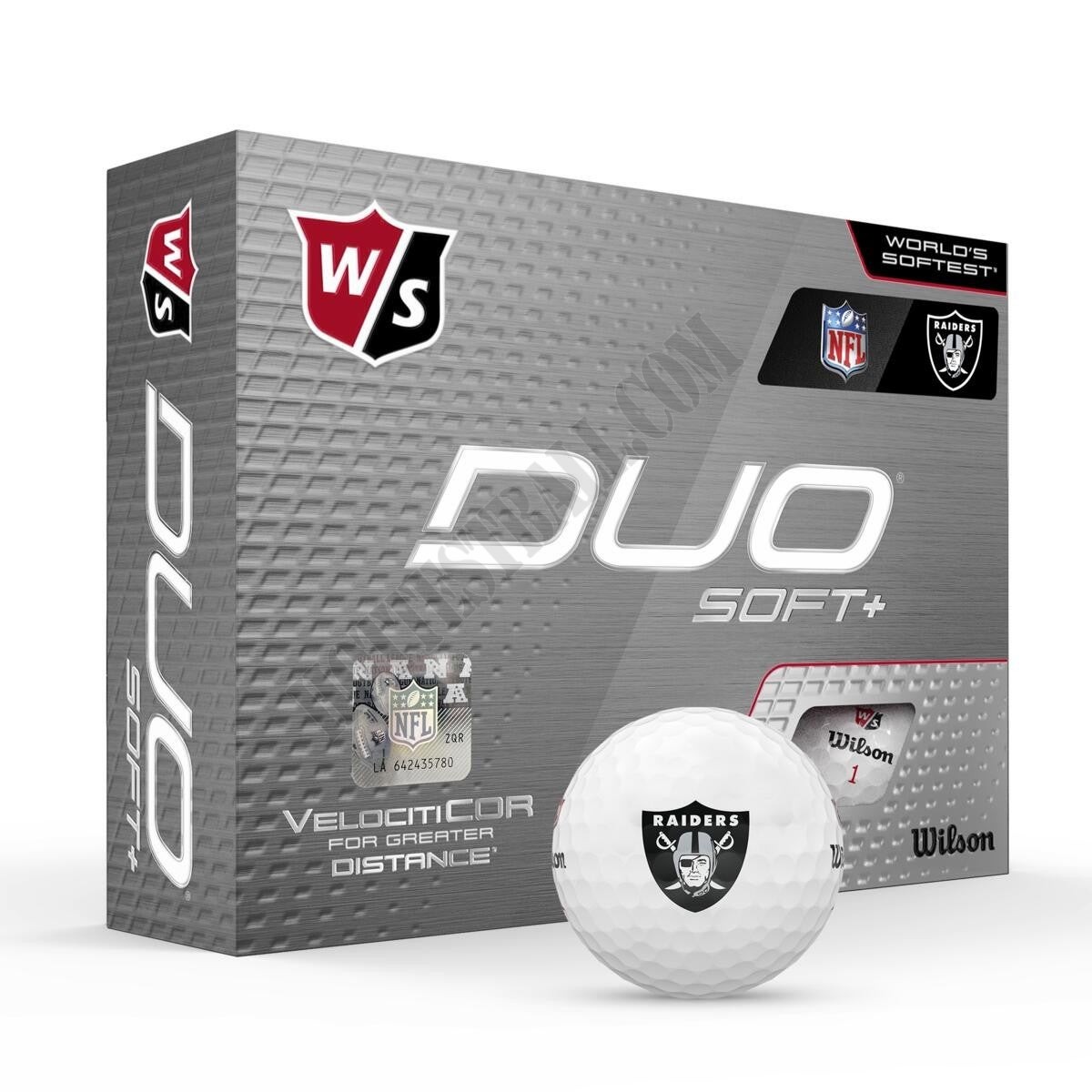 Duo Soft+ NFL Golf Balls - Las Vegas Raiders - Wilson Discount Store - -0