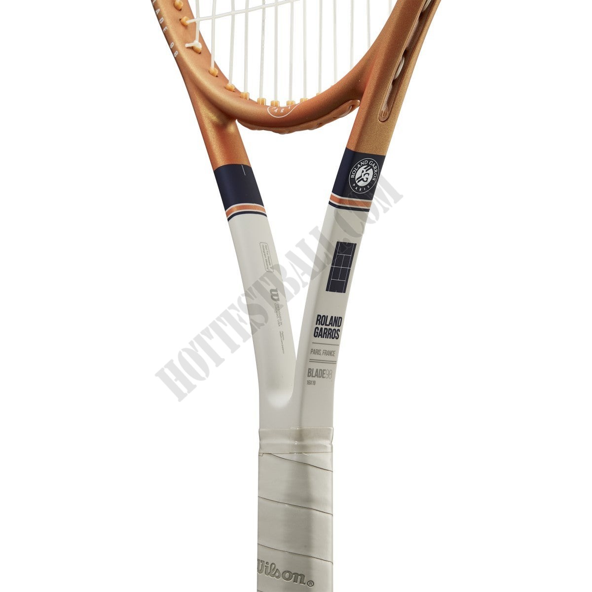 Blade 98 (16x19) v7 Roland Garros Edition Tennis Racket - Wilson Discount Store - -5