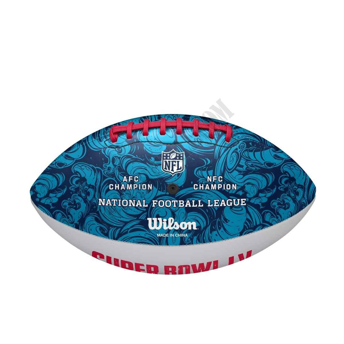 Super Bowl LV Official Autograph Football ● Wilson Promotions - -1