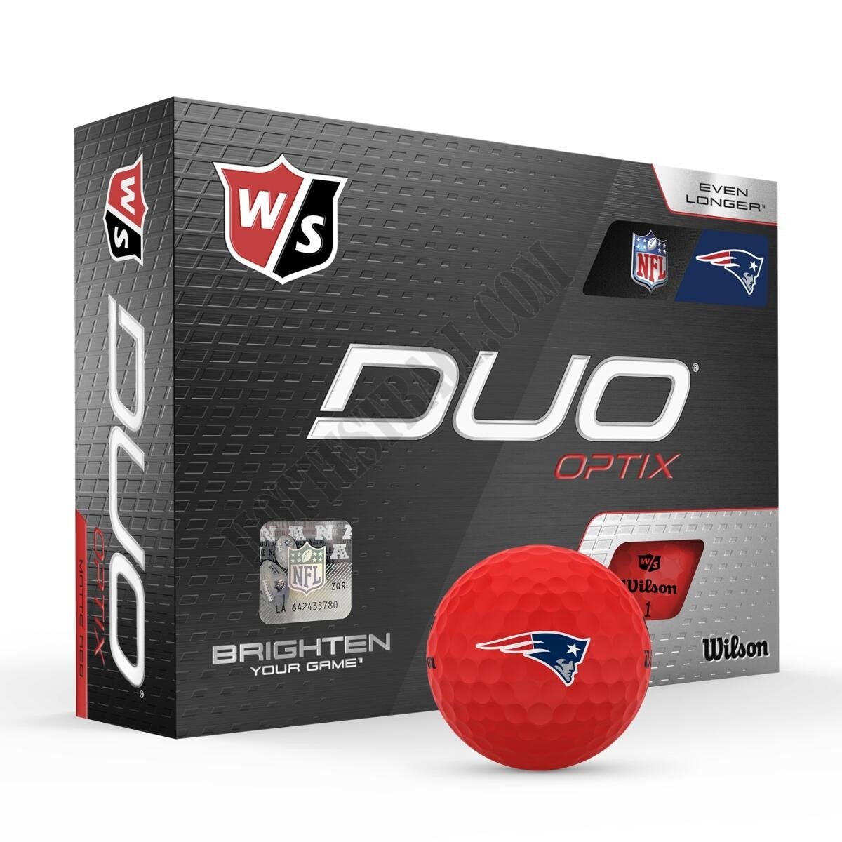 Duo Optix NFL Golf Balls - New England Patriots ● Wilson Promotions - -0
