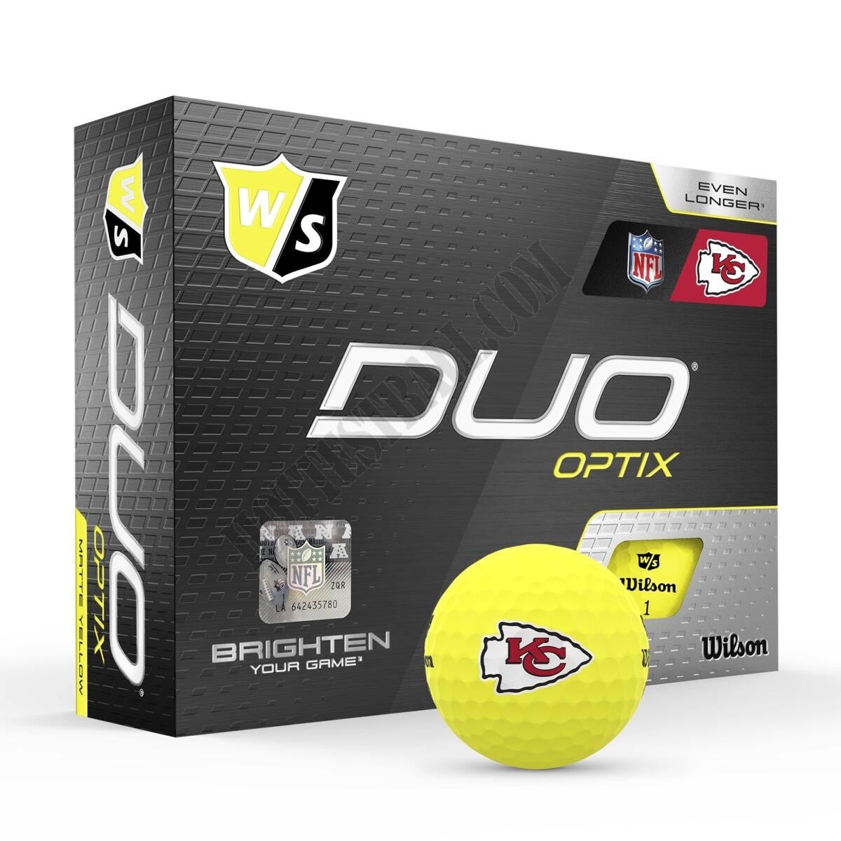 Duo Optix NFL Golf Balls - Kansas City Chiefs ● Wilson Promotions - -0
