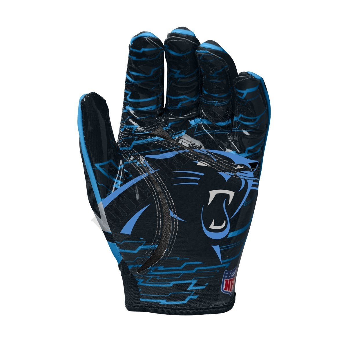 NFL Stretch Fit Receivers Gloves - Carolina Panthers ● Wilson Promotions - -2