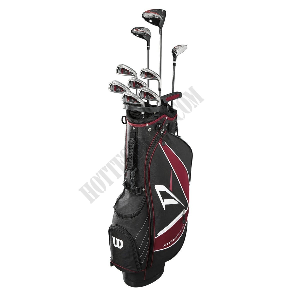 Men's Deep Red Tour Complete Golf Club Set - Carry - Wilson Discount Store - -1