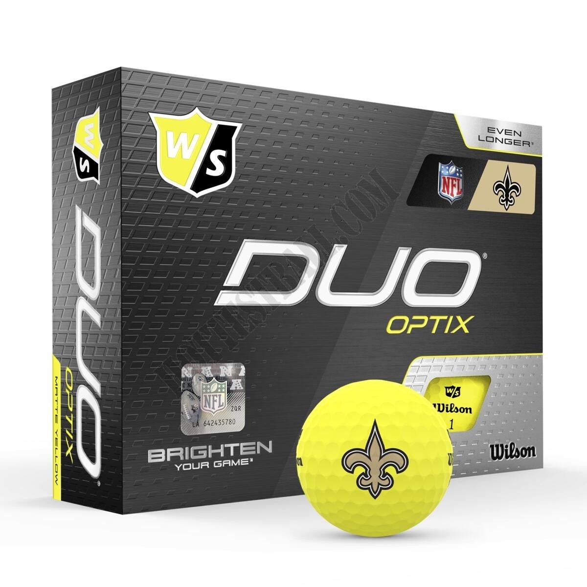 Duo Optix NFL Golf Balls - New Orleans Saints ● Wilson Promotions - -0