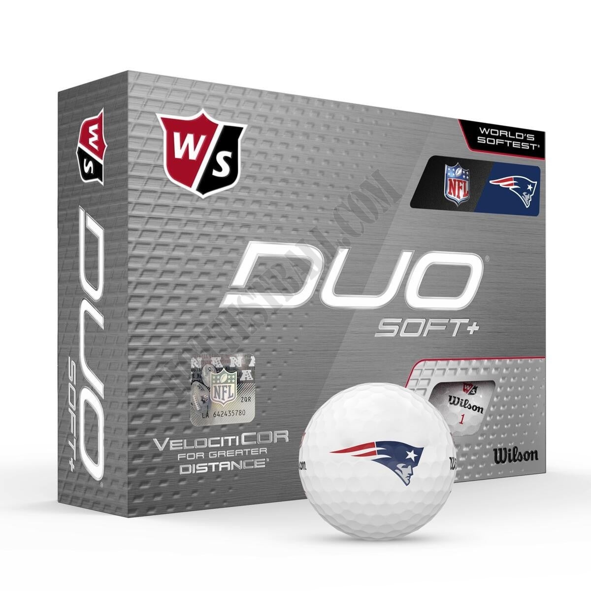 Duo Soft+ NFL Golf Balls - New England Patriots ● Wilson Promotions - -0