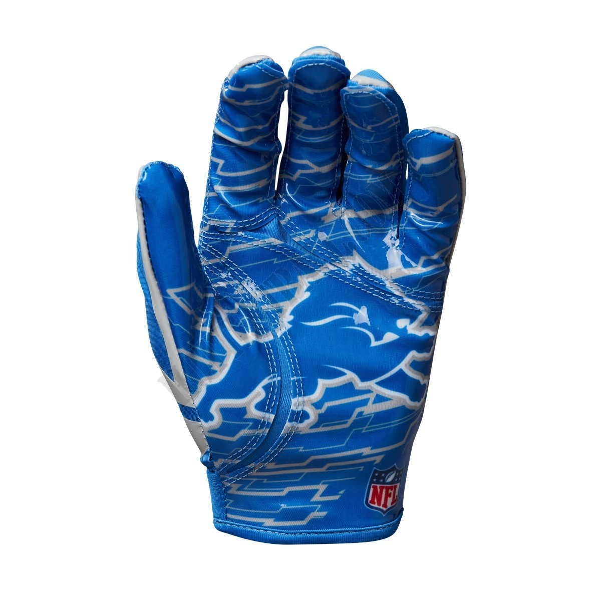 NFL Stretch Fit Receivers Gloves - Detroit Lions ● Wilson Promotions - -2