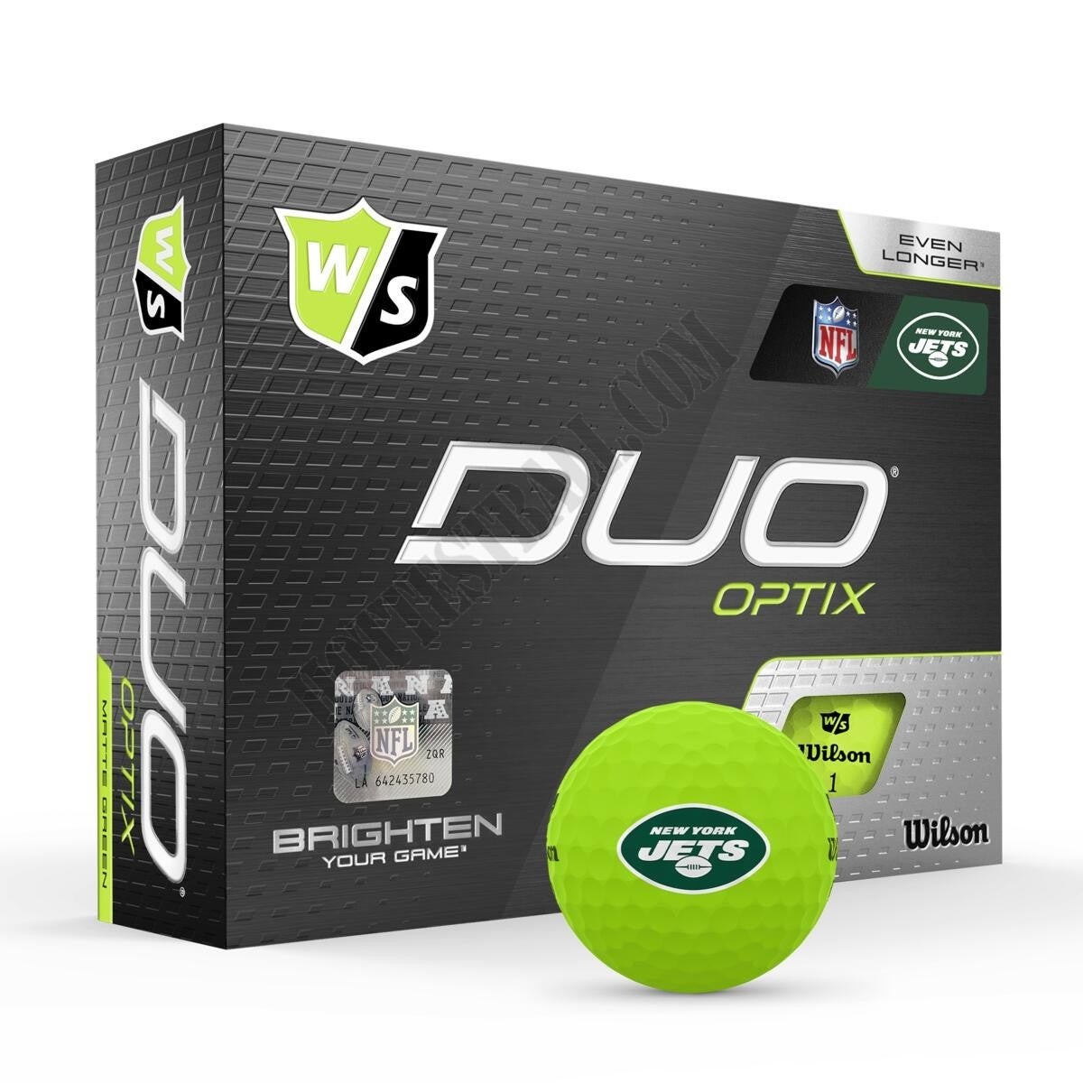 Duo Optix NFL Golf Balls - New York Jets ● Wilson Promotions - -0