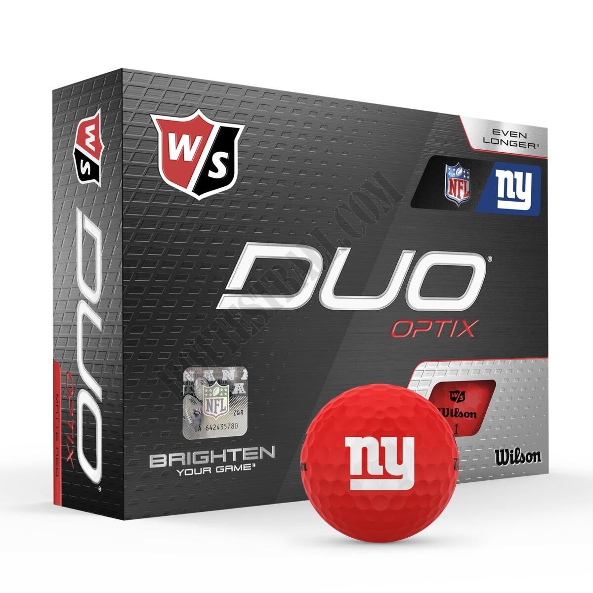 Duo Optix NFL Golf Balls - New York Giants ● Wilson Promotions - -0