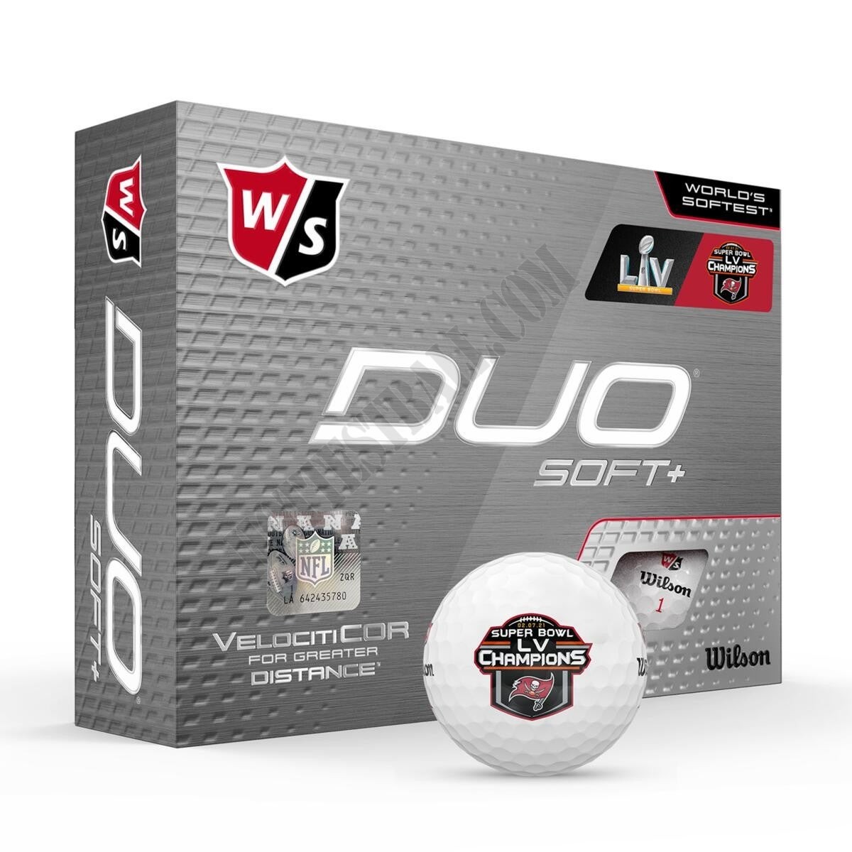 Tampa Bay Buccaneers - DUO Soft+ Super Bowl Championship Golf Balls (12-pack) ● Wilson Promotions - -1