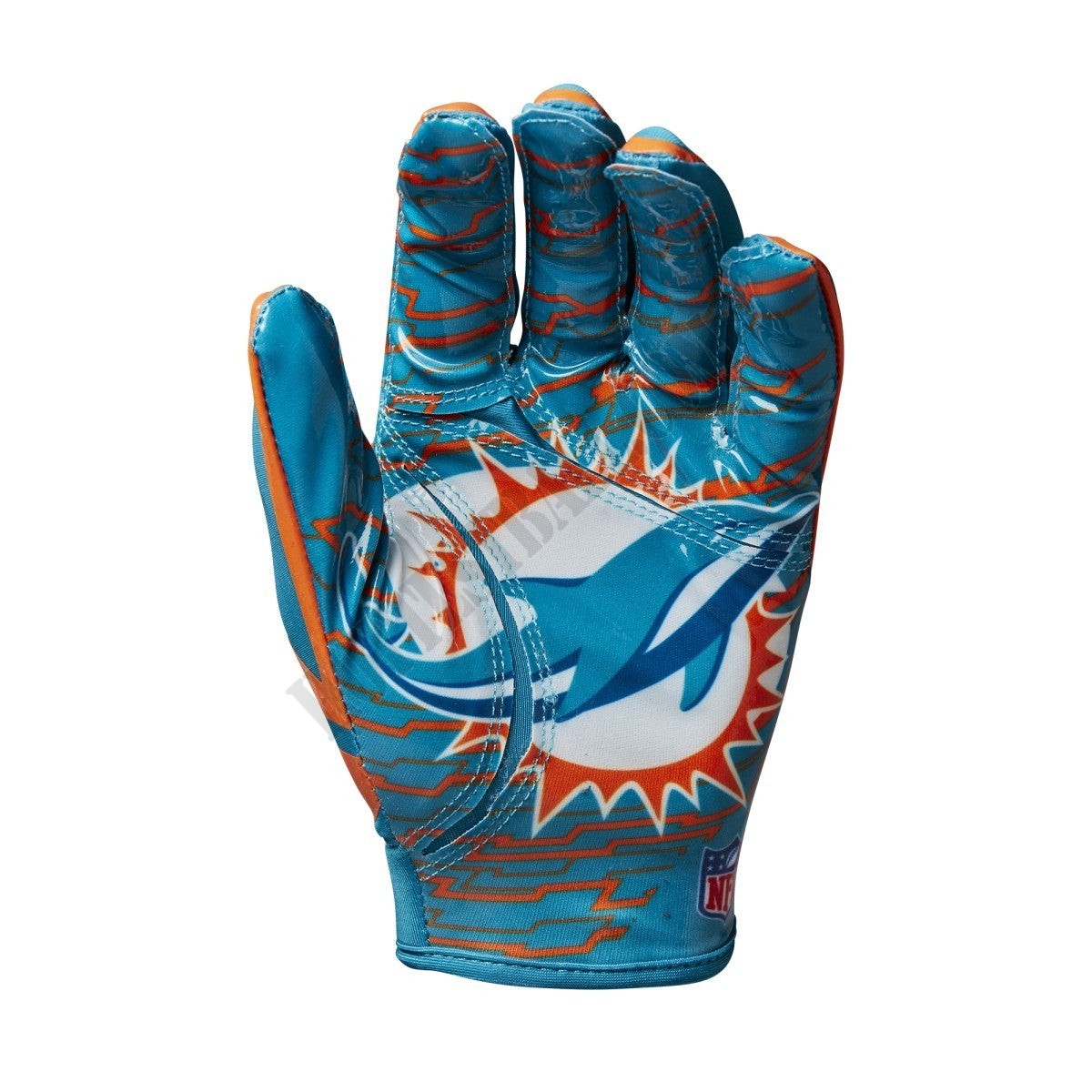 NFL Stretch Fit Receivers Gloves - Miami Dolphins ● Wilson Promotions - -2