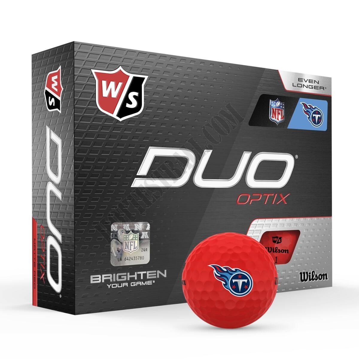 Duo Optix NFL Golf Balls - Tennessee Titans ● Wilson Promotions - -0