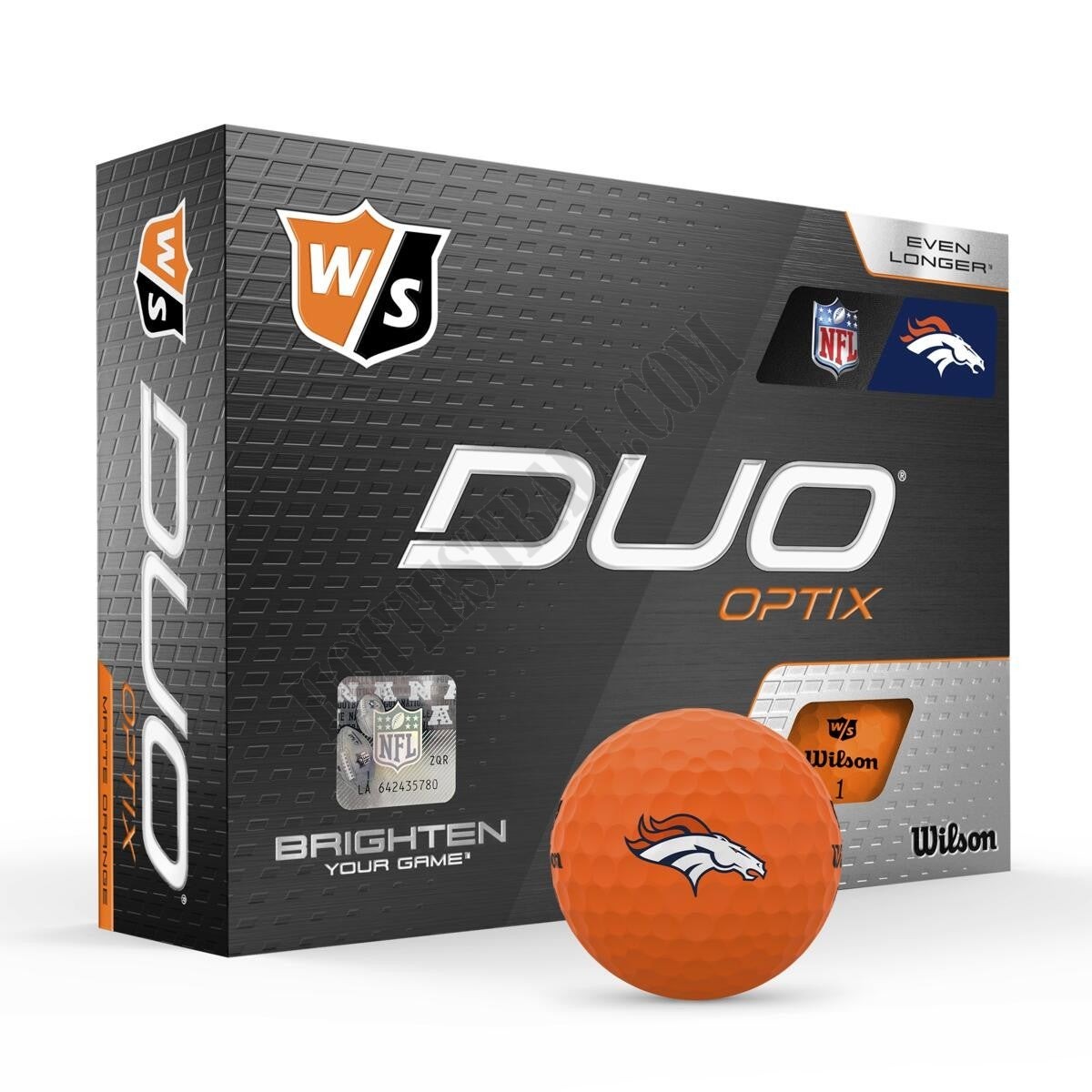 Duo Optix NFL Golf Balls - Denver Broncos ● Wilson Promotions - -0