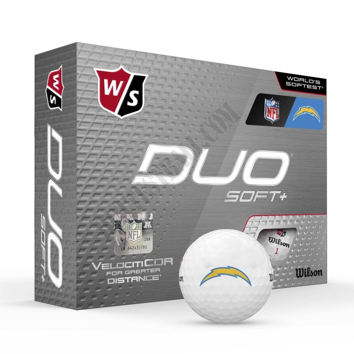 Duo Soft+ NFL Golf Balls - Los Angeles Chargers - Wilson Discount Store - -0