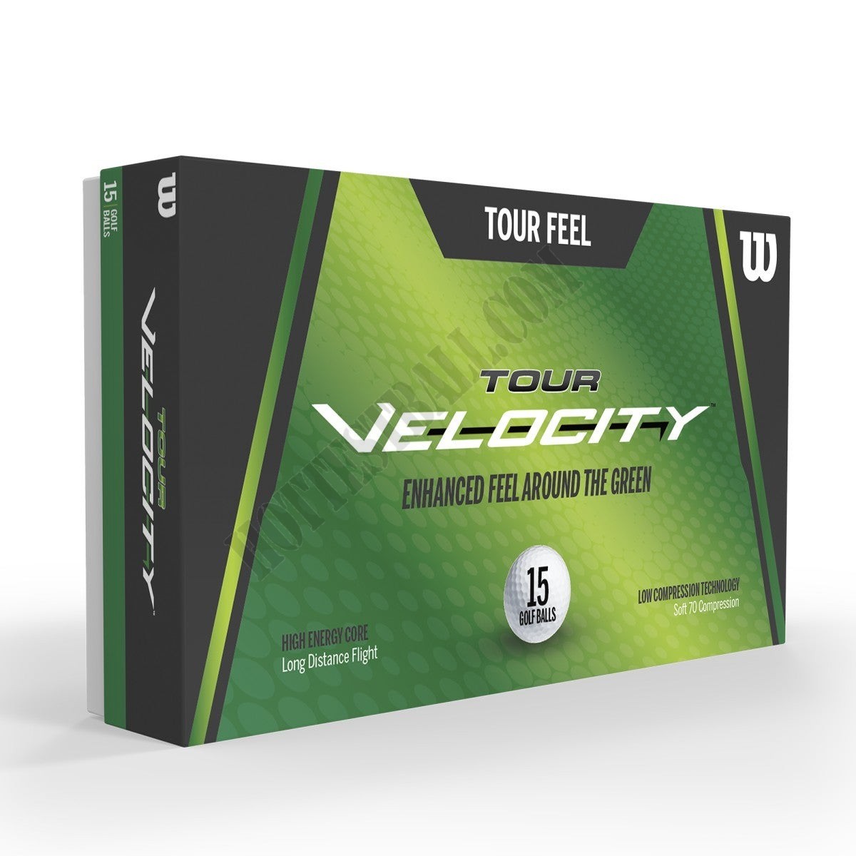 Tour Velocity Feel Golf Balls - White, 15 Pack - Wilson Discount Store - -0