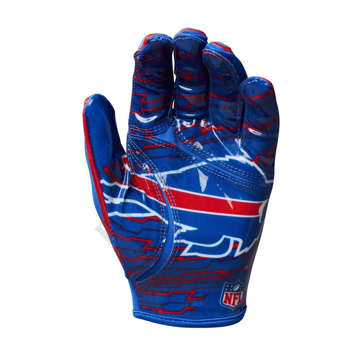NFL Stretch Fit Receivers Gloves - Buffalo Bills ● Wilson Promotions - -2