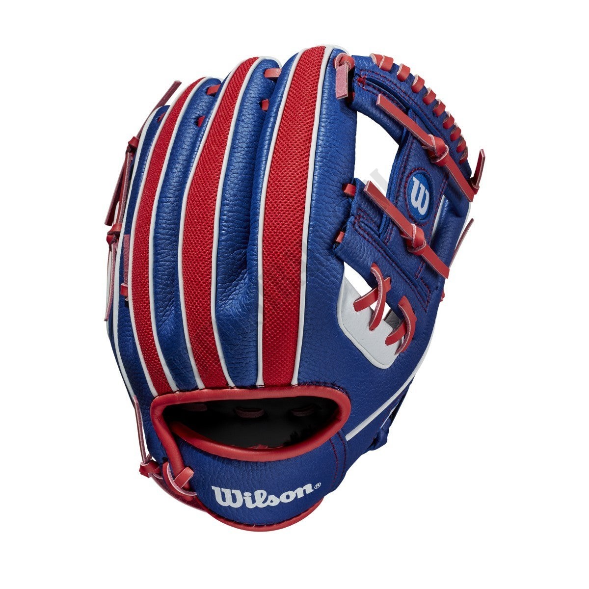 2021 A200 10" T-Ball Glove - Royal/Red/White ● Wilson Promotions - -1