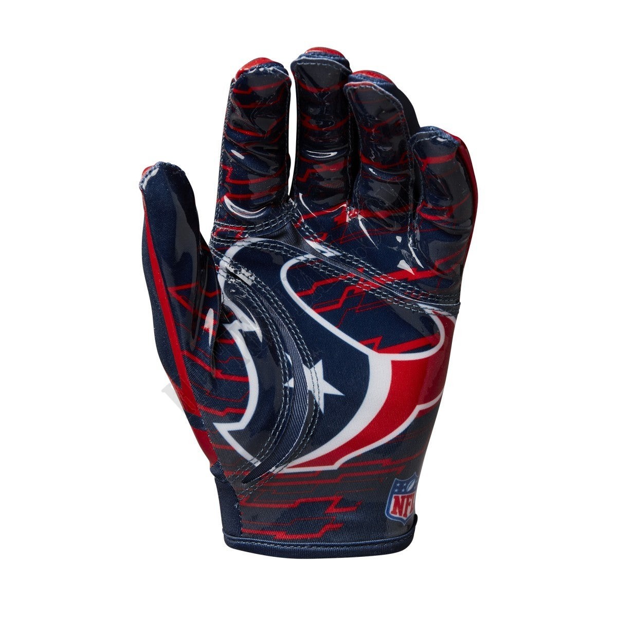 NFL Stretch Fit Receivers Gloves - Houston Texans ● Wilson Promotions - -2