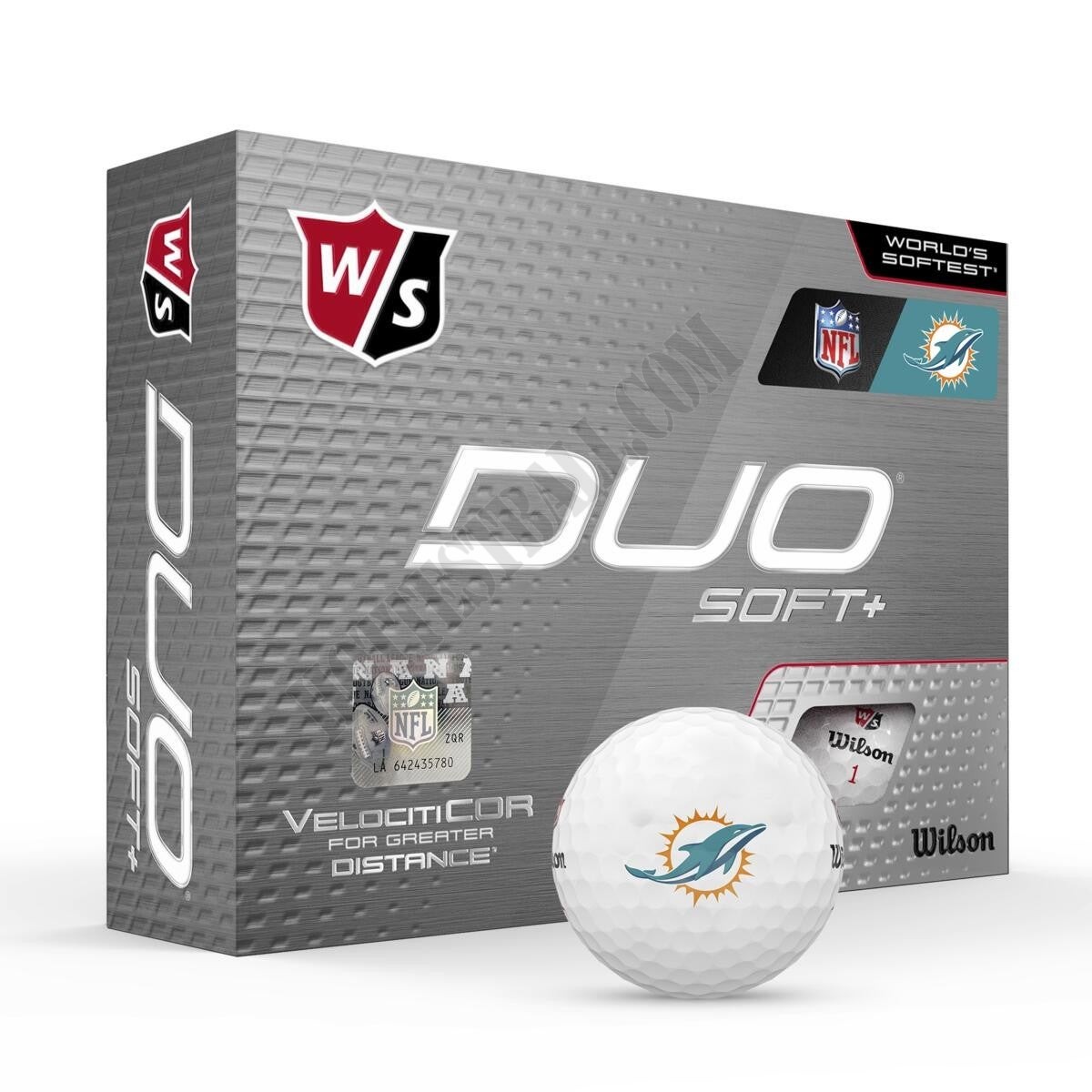 Duo Soft+ NFL Golf Balls - Miami Dolphins ● Wilson Promotions - -0