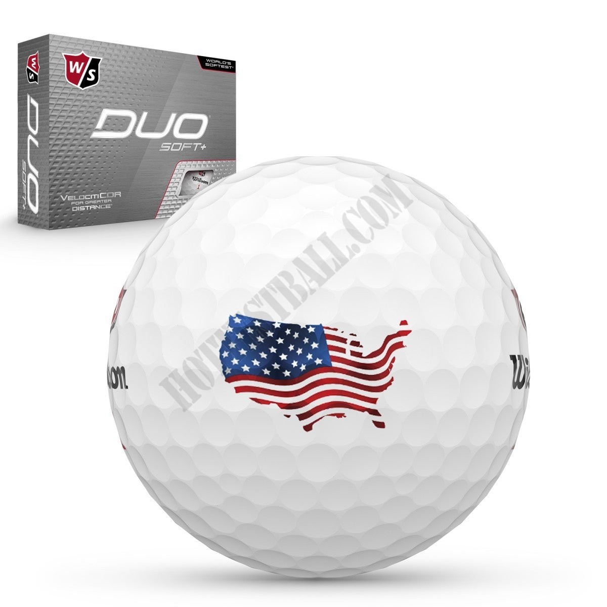 DUO Soft+ USA Golf Balls - Wilson Discount Store - -0