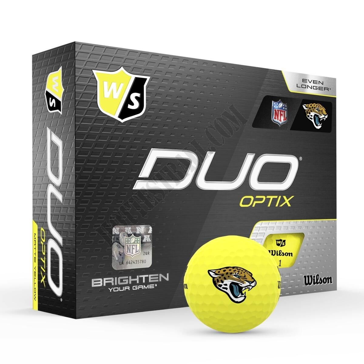 Duo Optix NFL Golf Balls - Jacksonville Jaguars ● Wilson Promotions - -0