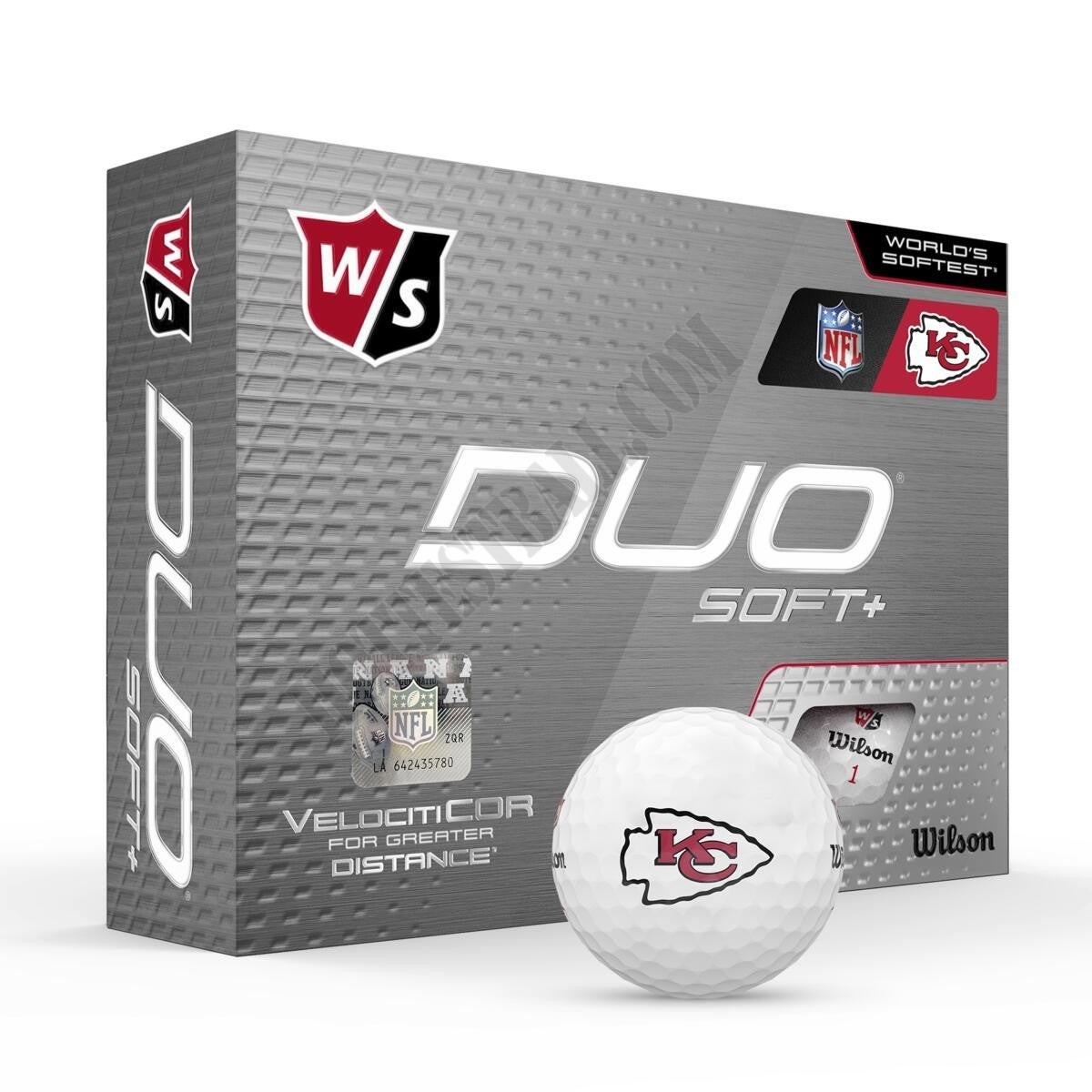Duo Soft+ NFL Golf Balls - Kansas City Chiefs ● Wilson Promotions - -0