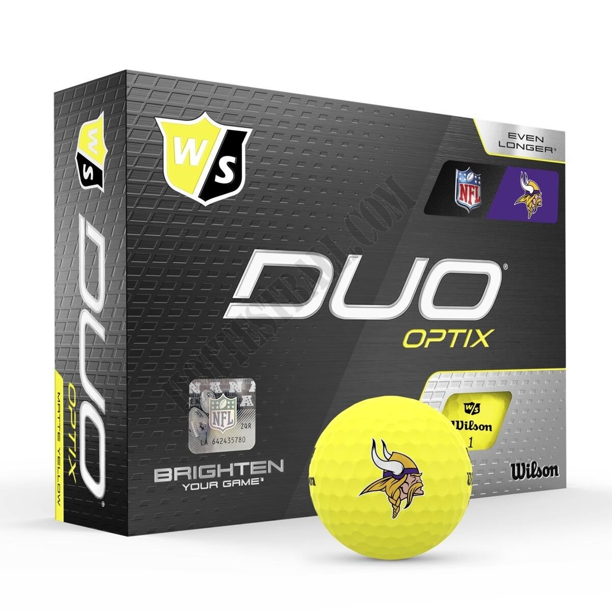 Duo Optix NFL Golf Balls - Minnesota Vikings ● Wilson Promotions - -0