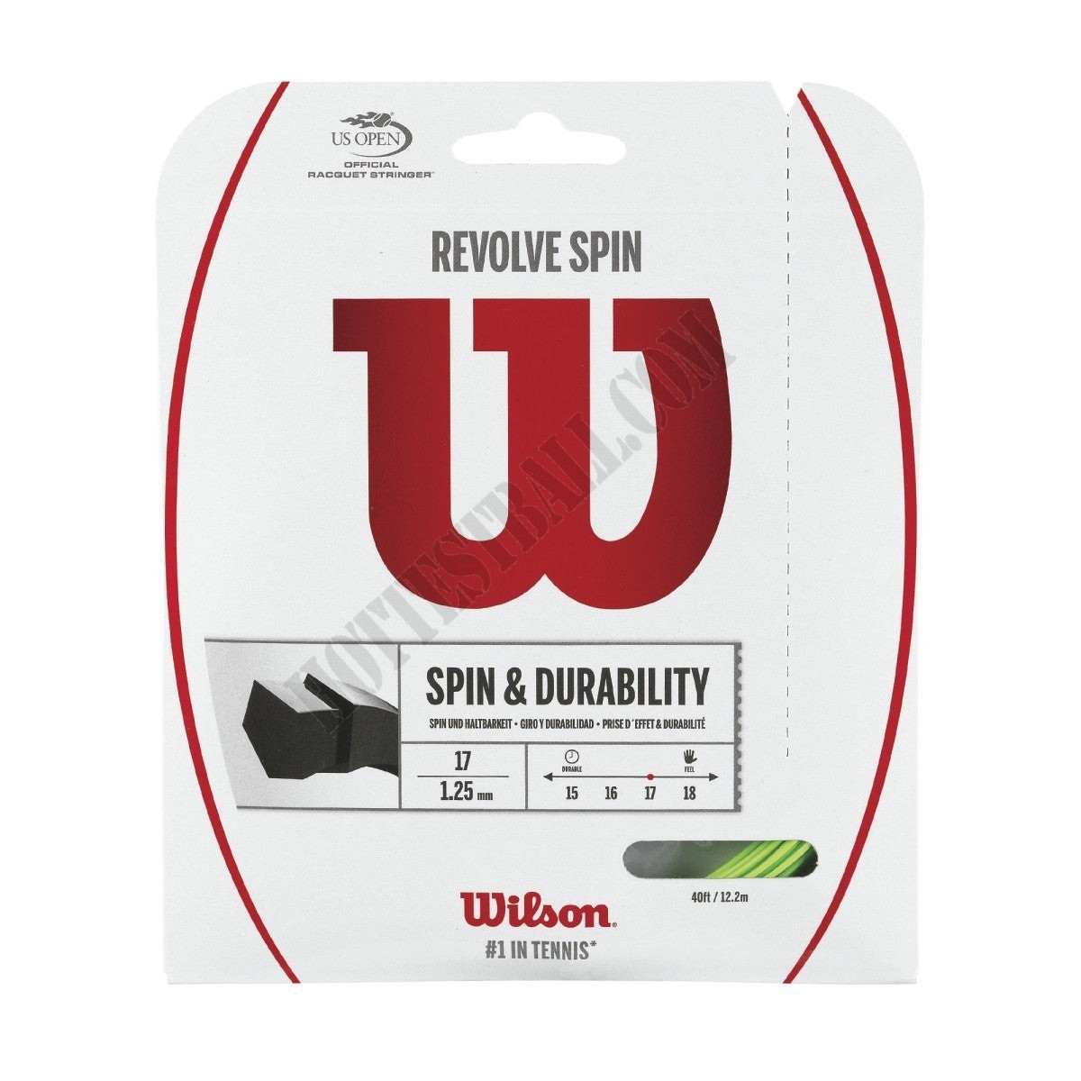 Revolve Spin Tennis String - Set - Wilson Discount Store - -0