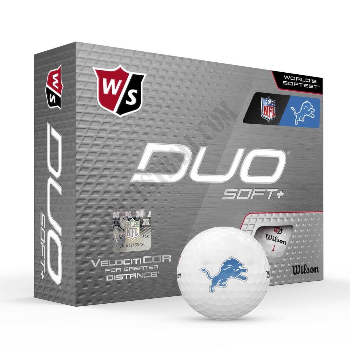 Duo Soft+ NFL Golf Balls - Detroit Lions ● Wilson Promotions - -0