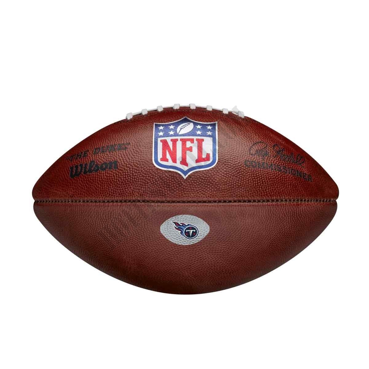The Duke Decal NFL Football - Tennessee Titans ● Wilson Promotions - The Duke Decal NFL Football - Tennessee Titans ● Wilson Promotions