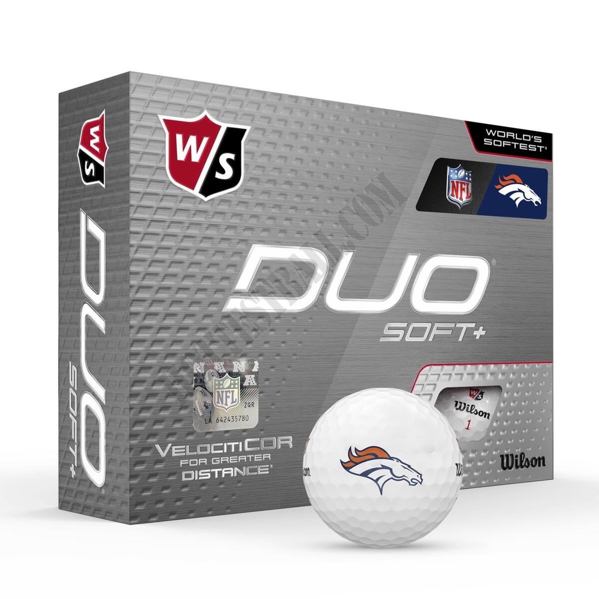 Duo Soft+ NFL Golf Balls - Denver Broncos ● Wilson Promotions - Duo Soft+ NFL Golf Balls - Denver Broncos ● Wilson Promotions