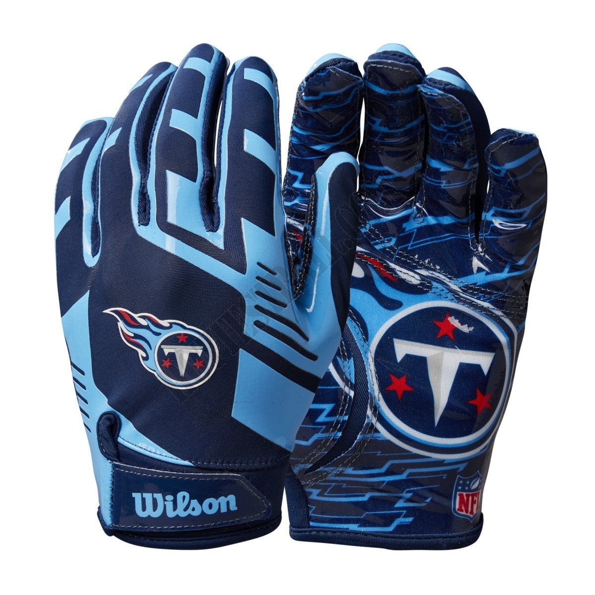 NFL Stretch Fit Receivers Gloves - Tennessee Titans ● Wilson Promotions - NFL Stretch Fit Receivers Gloves - Tennessee Titans ● Wilson Promotions