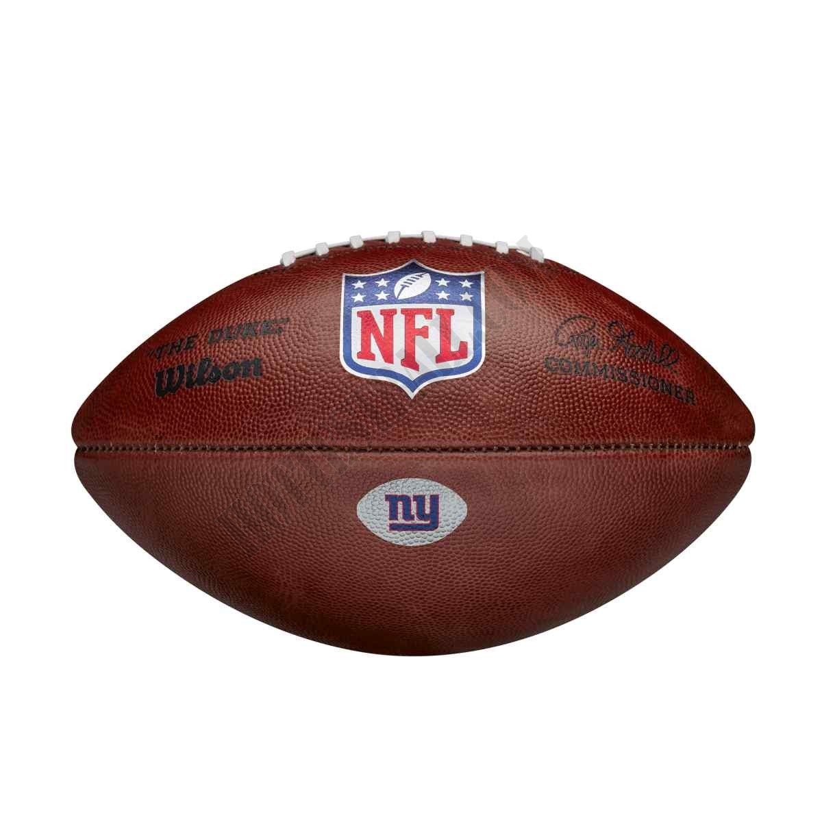 The Duke Decal NFL Football - New York Giants ● Wilson Promotions - The Duke Decal NFL Football - New York Giants ● Wilson Promotions