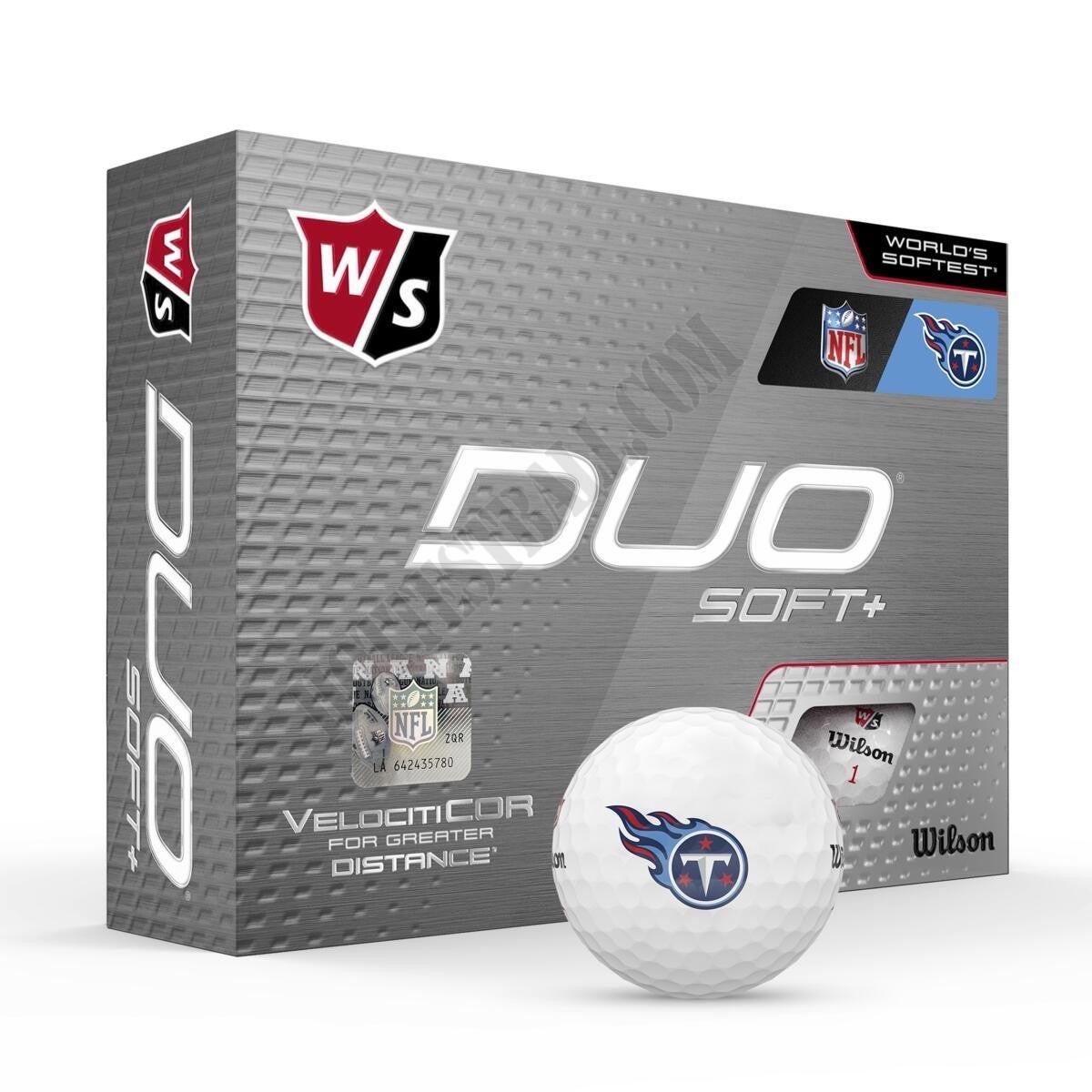Duo Soft+ NFL Golf Balls - Tennessee Titans ● Wilson Promotions - Duo Soft+ NFL Golf Balls - Tennessee Titans ● Wilson Promotions