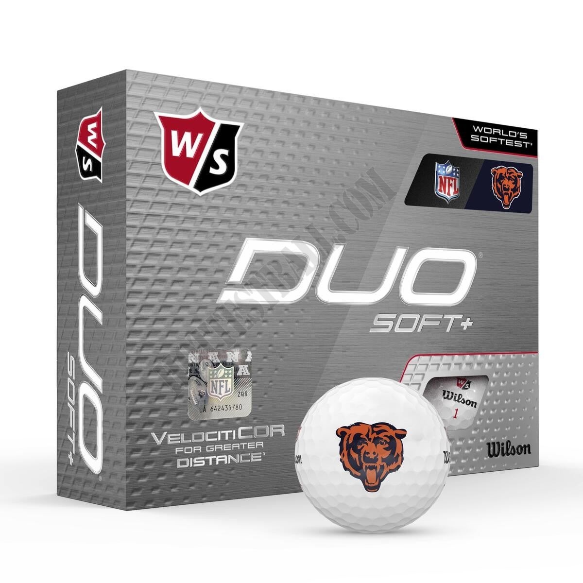 DUO Soft+ NFL Golf Balls - Chicago Bears ● Wilson Promotions - DUO Soft+ NFL Golf Balls - Chicago Bears ● Wilson Promotions