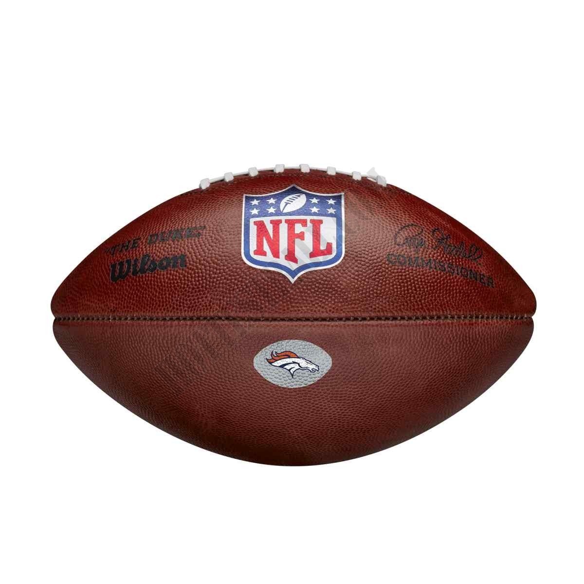The Duke Decal NFL Football - Denver Broncos ● Wilson Promotions - The Duke Decal NFL Football - Denver Broncos ● Wilson Promotions