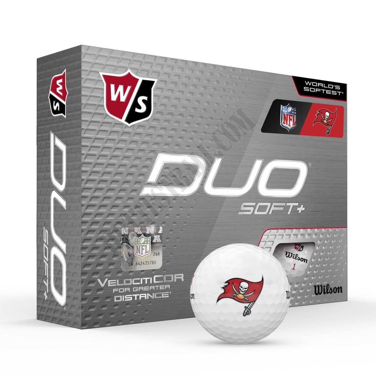 Duo Soft+ NFL Golf Balls - Tampa Bay Buccaneers ● Wilson Promotions - Duo Soft+ NFL Golf Balls - Tampa Bay Buccaneers ● Wilson Promotions