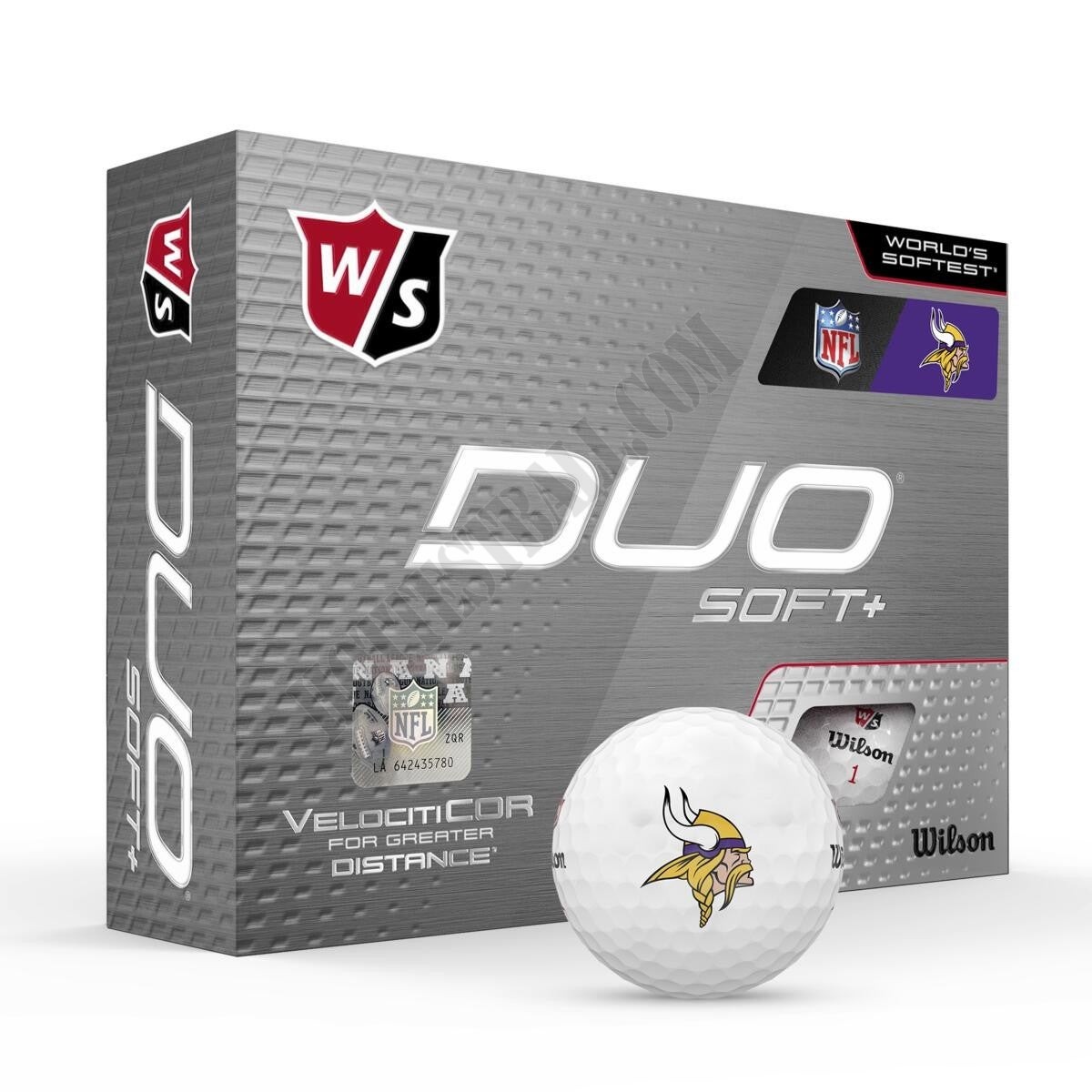 Duo Soft+ NFL Golf Balls - Minnesota Vikings ● Wilson Promotions - Duo Soft+ NFL Golf Balls - Minnesota Vikings ● Wilson Promotions