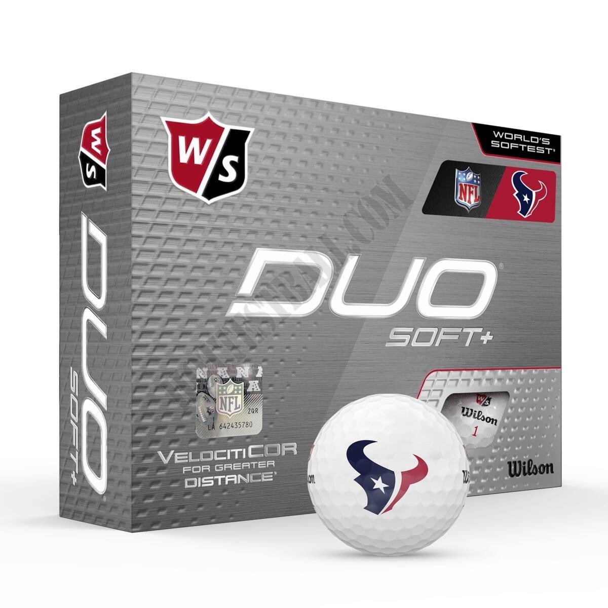 Duo Soft+ NFL Golf Balls - Houston Texans ● Wilson Promotions - Duo Soft+ NFL Golf Balls - Houston Texans ● Wilson Promotions