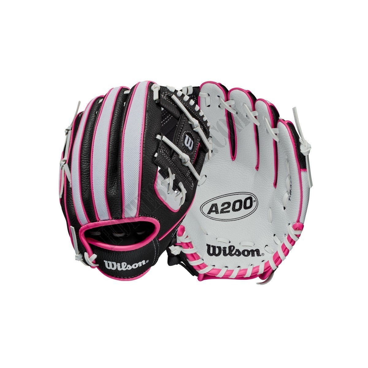 2021 A200 10" T-Ball Glove - White/Black/Pink ● Wilson Promotions - 2021 A200 10" T-Ball Glove - White/Black/Pink ● Wilson Promotions