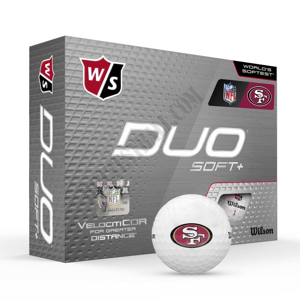 Duo Soft+ NFL Golf Balls - San Francisco 49ers ● Wilson Promotions - Duo Soft+ NFL Golf Balls - San Francisco 49ers ● Wilson Promotions